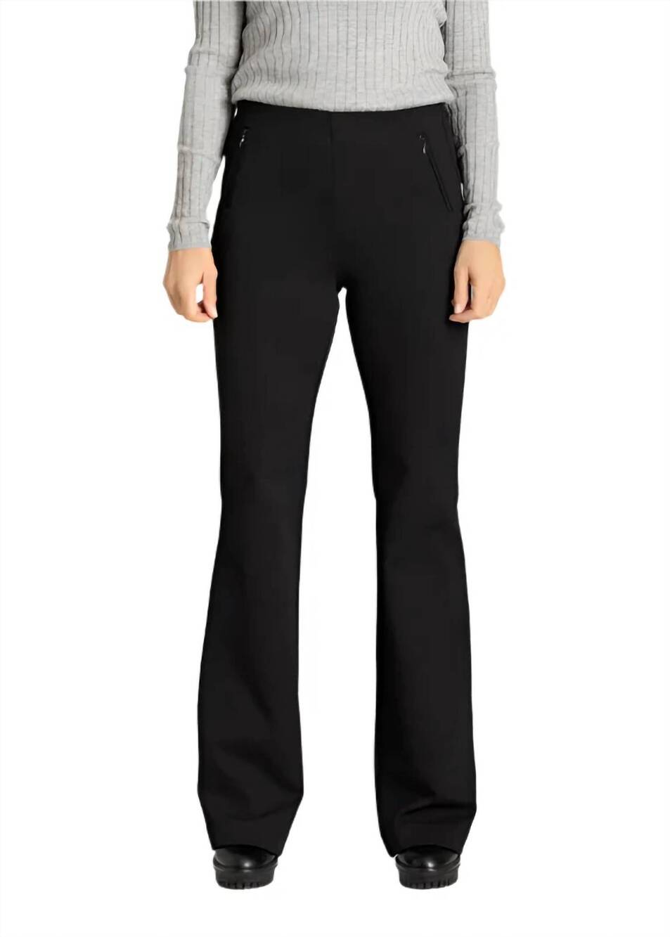 NEW MAC JEANS boot cut zip jeans in black